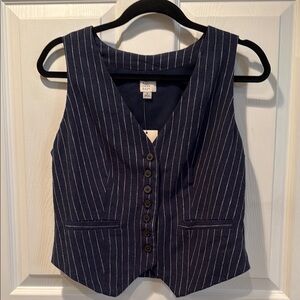 a new day Navy Pinstripe Vest